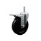 Service Caster 5 Inch Soft Rubber Wheel Swivel 34 Inch Threaded Stem Caster Total Lock Brake SCC SCC-TSTTL20S514-SRS-34212 - alternate 1